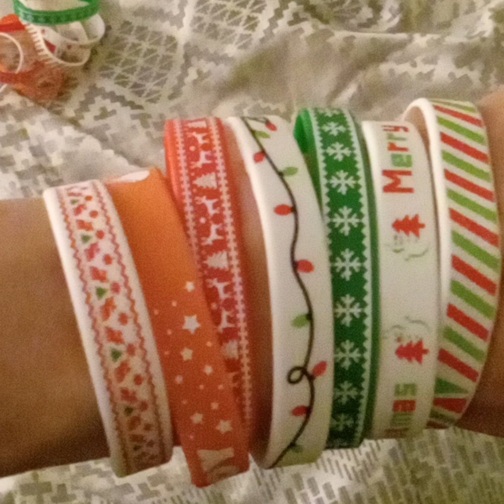 Gatherfun Silicone Christmas wristbands